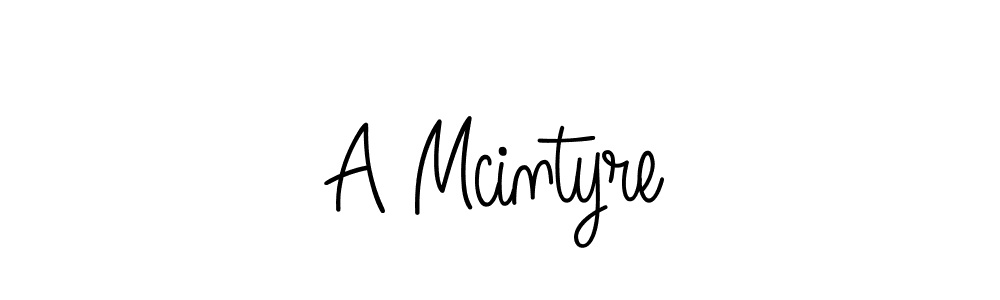 How to make A Mcintyre name signature. Use Angelique-Rose-font-FFP style for creating short signs online. This is the latest handwritten sign. A Mcintyre signature style 5 images and pictures png
