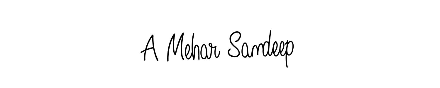 Angelique-Rose-font-FFP is a professional signature style that is perfect for those who want to add a touch of class to their signature. It is also a great choice for those who want to make their signature more unique. Get A Mehar Sandeep name to fancy signature for free. A Mehar Sandeep signature style 5 images and pictures png