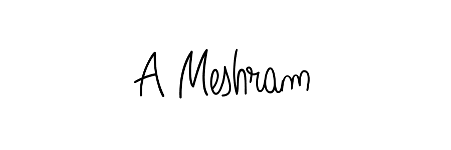 Design your own signature with our free online signature maker. With this signature software, you can create a handwritten (Angelique-Rose-font-FFP) signature for name A Meshram. A Meshram signature style 5 images and pictures png