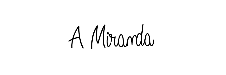 How to Draw A Miranda signature style? Angelique-Rose-font-FFP is a latest design signature styles for name A Miranda. A Miranda signature style 5 images and pictures png