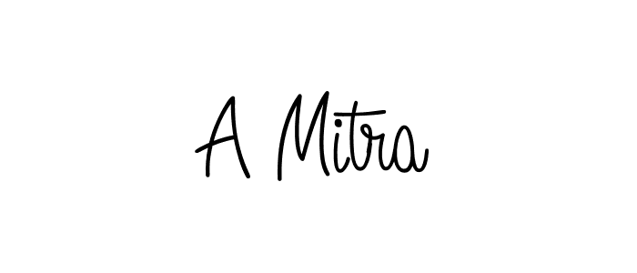 You should practise on your own different ways (Angelique-Rose-font-FFP) to write your name (A Mitra) in signature. don't let someone else do it for you. A Mitra signature style 5 images and pictures png