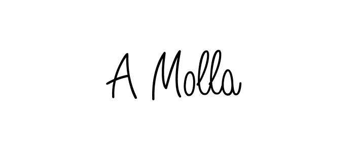 Check out images of Autograph of A Molla name. Actor A Molla Signature Style. Angelique-Rose-font-FFP is a professional sign style online. A Molla signature style 5 images and pictures png