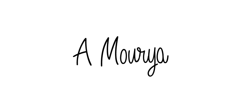 Make a beautiful signature design for name A Mourya. Use this online signature maker to create a handwritten signature for free. A Mourya signature style 5 images and pictures png