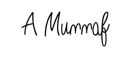 Make a beautiful signature design for name A Munnaf. With this signature (Angelique-Rose-font-FFP) style, you can create a handwritten signature for free. A Munnaf signature style 5 images and pictures png