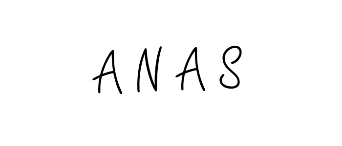 Make a beautiful signature design for name A N A S. With this signature (Angelique-Rose-font-FFP) style, you can create a handwritten signature for free. A N A S signature style 5 images and pictures png