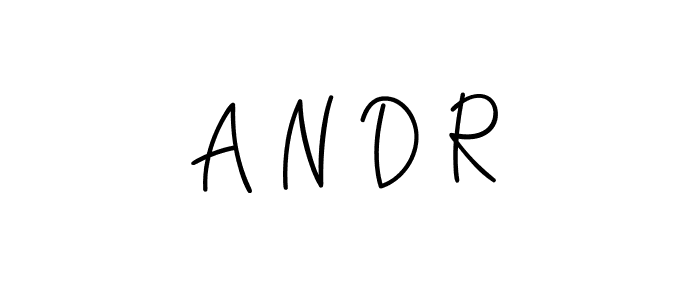 A N D R stylish signature style. Best Handwritten Sign (Angelique-Rose-font-FFP) for my name. Handwritten Signature Collection Ideas for my name A N D R. A N D R signature style 5 images and pictures png