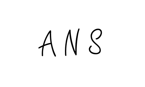 Create a beautiful signature design for name A N S. With this signature (Angelique-Rose-font-FFP) fonts, you can make a handwritten signature for free. A N S signature style 5 images and pictures png