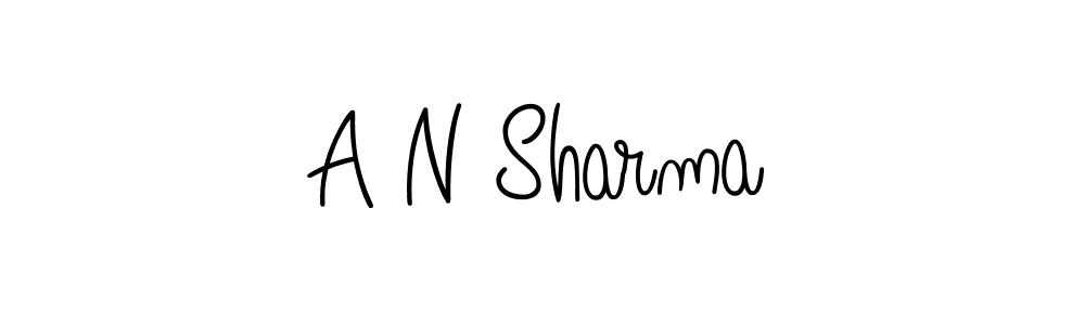 Use a signature maker to create a handwritten signature online. With this signature software, you can design (Angelique-Rose-font-FFP) your own signature for name A N Sharma. A N Sharma signature style 5 images and pictures png