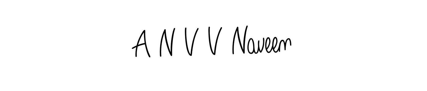 It looks lik you need a new signature style for name A N V V Naveen. Design unique handwritten (Angelique-Rose-font-FFP) signature with our free signature maker in just a few clicks. A N V V Naveen signature style 5 images and pictures png