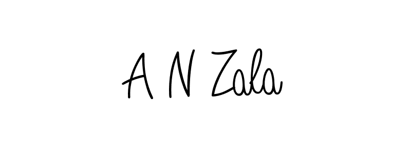 You can use this online signature creator to create a handwritten signature for the name A N Zala. This is the best online autograph maker. A N Zala signature style 5 images and pictures png