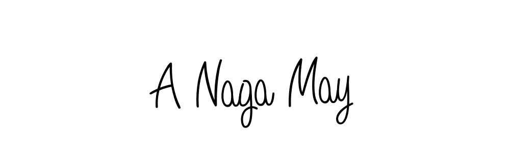 How to make A Naga May name signature. Use Angelique-Rose-font-FFP style for creating short signs online. This is the latest handwritten sign. A Naga May signature style 5 images and pictures png