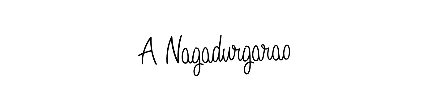 Angelique-Rose-font-FFP is a professional signature style that is perfect for those who want to add a touch of class to their signature. It is also a great choice for those who want to make their signature more unique. Get A Nagadurgarao name to fancy signature for free. A Nagadurgarao signature style 5 images and pictures png