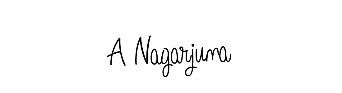 Angelique-Rose-font-FFP is a professional signature style that is perfect for those who want to add a touch of class to their signature. It is also a great choice for those who want to make their signature more unique. Get A Nagarjuna name to fancy signature for free. A Nagarjuna signature style 5 images and pictures png