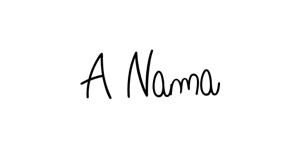 The best way (Angelique-Rose-font-FFP) to make a short signature is to pick only two or three words in your name. The name A Nama include a total of six letters. For converting this name. A Nama signature style 5 images and pictures png