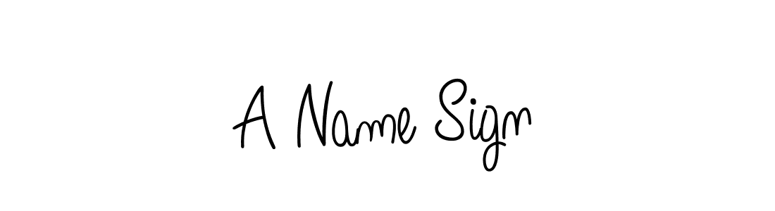 A Name Sign stylish signature style. Best Handwritten Sign (Angelique-Rose-font-FFP) for my name. Handwritten Signature Collection Ideas for my name A Name Sign. A Name Sign signature style 5 images and pictures png