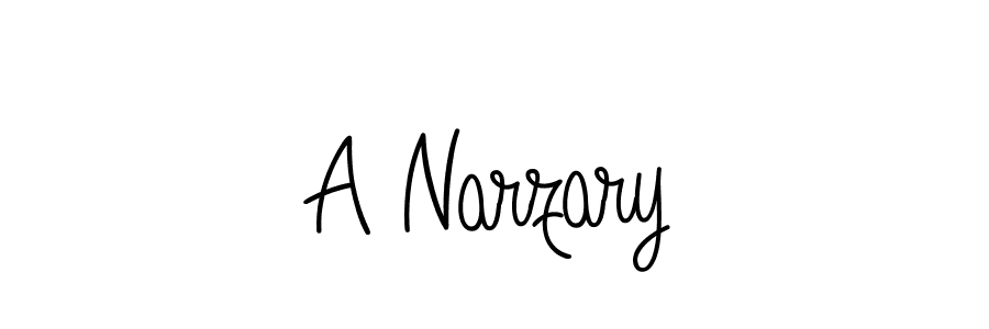 How to make A Narzary signature? Angelique-Rose-font-FFP is a professional autograph style. Create handwritten signature for A Narzary name. A Narzary signature style 5 images and pictures png