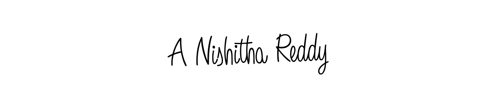 How to make A Nishitha Reddy signature? Angelique-Rose-font-FFP is a professional autograph style. Create handwritten signature for A Nishitha Reddy name. A Nishitha Reddy signature style 5 images and pictures png