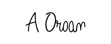 Practice writing A Oroan with the flow of Angelique-Rose-font-FFP lettering. A fantastic source of inspiration for developing your personal signature style. A Oroan signature style 5 images and pictures png