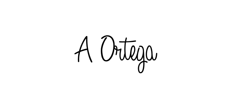 Also we have A Ortega name is the best signature style. Create professional handwritten signature collection using Angelique-Rose-font-FFP autograph style. A Ortega signature style 5 images and pictures png
