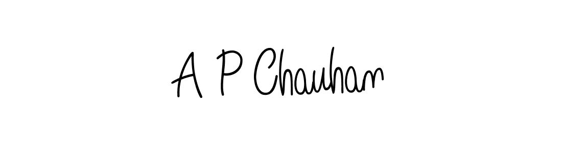 Design your own signature with our free online signature maker. With this signature software, you can create a handwritten (Angelique-Rose-font-FFP) signature for name A P Chauhan. A P Chauhan signature style 5 images and pictures png