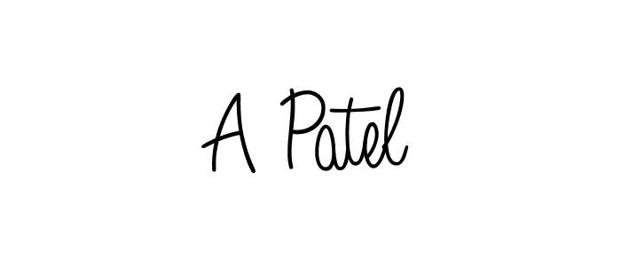 You should practise on your own different ways (Angelique-Rose-font-FFP) to write your name (A Patel) in signature. don't let someone else do it for you. A Patel signature style 5 images and pictures png