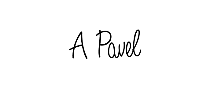 You should practise on your own different ways (Angelique-Rose-font-FFP) to write your name (A Pavel) in signature. don't let someone else do it for you. A Pavel signature style 5 images and pictures png