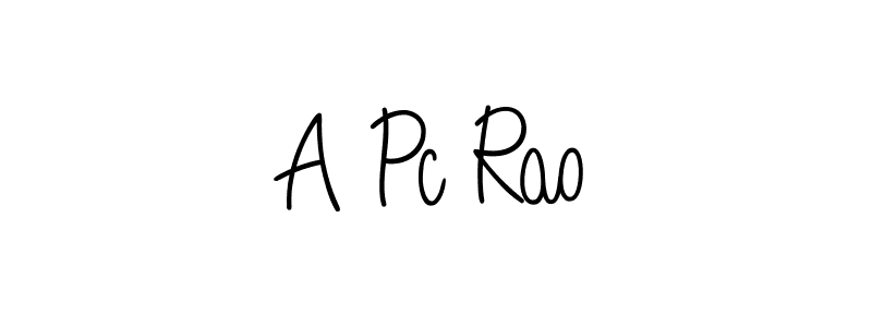 Make a beautiful signature design for name A Pc Rao. Use this online signature maker to create a handwritten signature for free. A Pc Rao signature style 5 images and pictures png