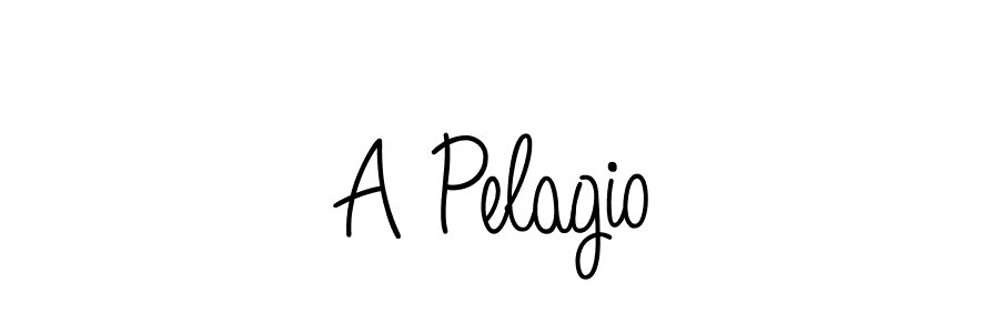 Make a beautiful signature design for name A Pelagio. With this signature (Angelique-Rose-font-FFP) style, you can create a handwritten signature for free. A Pelagio signature style 5 images and pictures png