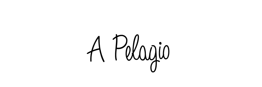 Make a beautiful signature design for name A Pelagio. With this signature (Angelique-Rose-font-FFP) style, you can create a handwritten signature for free. A Pelagio signature style 5 images and pictures png