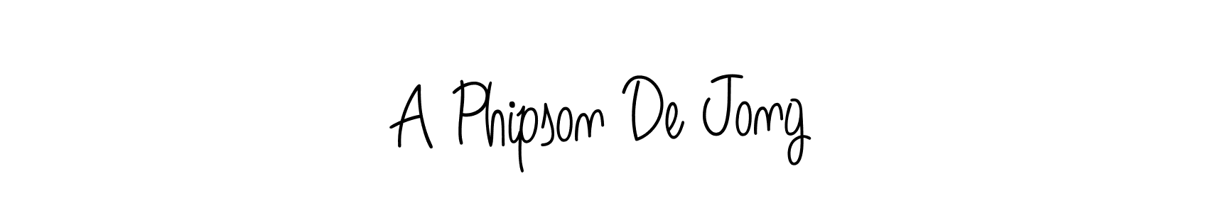 How to make A Phipson De Jong signature? Angelique-Rose-font-FFP is a professional autograph style. Create handwritten signature for A Phipson De Jong name. A Phipson De Jong signature style 5 images and pictures png