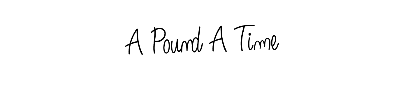 A Pound A Time stylish signature style. Best Handwritten Sign (Angelique-Rose-font-FFP) for my name. Handwritten Signature Collection Ideas for my name A Pound A Time. A Pound A Time signature style 5 images and pictures png