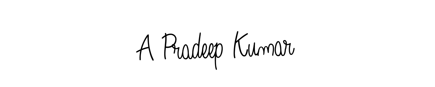 Make a beautiful signature design for name A Pradeep Kumar. Use this online signature maker to create a handwritten signature for free. A Pradeep Kumar signature style 5 images and pictures png