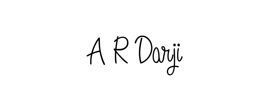 Design your own signature with our free online signature maker. With this signature software, you can create a handwritten (Angelique-Rose-font-FFP) signature for name A R Darji. A R Darji signature style 5 images and pictures png