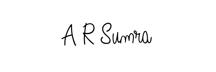 Also we have A R Sumra name is the best signature style. Create professional handwritten signature collection using Angelique-Rose-font-FFP autograph style. A R Sumra signature style 5 images and pictures png