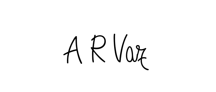 Also we have A R Vaz name is the best signature style. Create professional handwritten signature collection using Angelique-Rose-font-FFP autograph style. A R Vaz signature style 5 images and pictures png