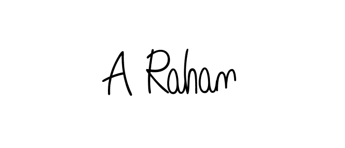 A Rahan stylish signature style. Best Handwritten Sign (Angelique-Rose-font-FFP) for my name. Handwritten Signature Collection Ideas for my name A Rahan. A Rahan signature style 5 images and pictures png