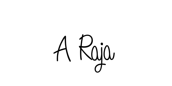 Design your own signature with our free online signature maker. With this signature software, you can create a handwritten (Angelique-Rose-font-FFP) signature for name A Raja. A Raja signature style 5 images and pictures png