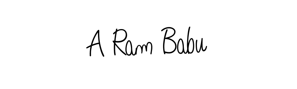 Design your own signature with our free online signature maker. With this signature software, you can create a handwritten (Angelique-Rose-font-FFP) signature for name A Ram Babu. A Ram Babu signature style 5 images and pictures png