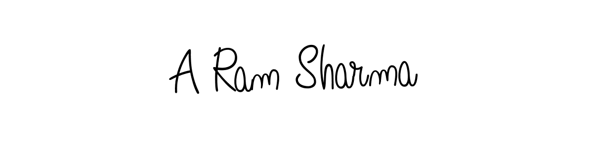 Use a signature maker to create a handwritten signature online. With this signature software, you can design (Angelique-Rose-font-FFP) your own signature for name A Ram Sharma. A Ram Sharma signature style 5 images and pictures png