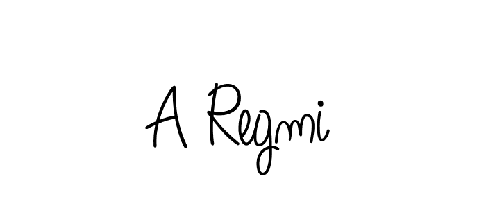 Design your own signature with our free online signature maker. With this signature software, you can create a handwritten (Angelique-Rose-font-FFP) signature for name A Regmi. A Regmi signature style 5 images and pictures png