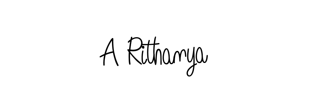 You should practise on your own different ways (Angelique-Rose-font-FFP) to write your name (A Rithanya) in signature. don't let someone else do it for you. A Rithanya signature style 5 images and pictures png