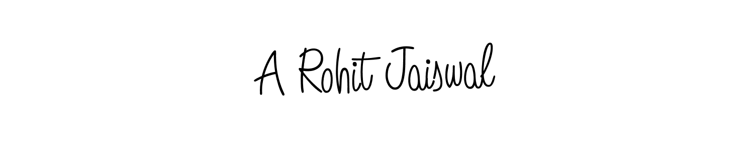 How to make A Rohit Jaiswal name signature. Use Angelique-Rose-font-FFP style for creating short signs online. This is the latest handwritten sign. A Rohit Jaiswal signature style 5 images and pictures png