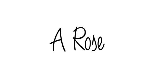 Use a signature maker to create a handwritten signature online. With this signature software, you can design (Angelique-Rose-font-FFP) your own signature for name A Rose. A Rose signature style 5 images and pictures png