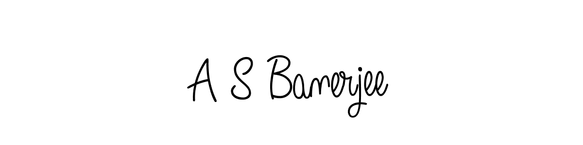 Create a beautiful signature design for name A S Banerjee. With this signature (Angelique-Rose-font-FFP) fonts, you can make a handwritten signature for free. A S Banerjee signature style 5 images and pictures png