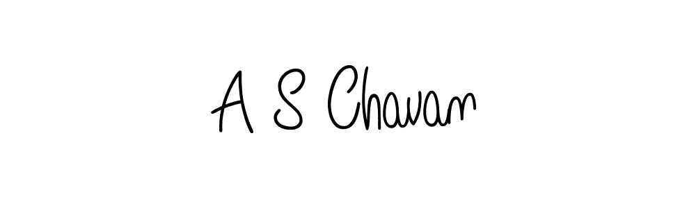 The best way (Angelique-Rose-font-FFP) to make a short signature is to pick only two or three words in your name. The name A S Chavan include a total of six letters. For converting this name. A S Chavan signature style 5 images and pictures png