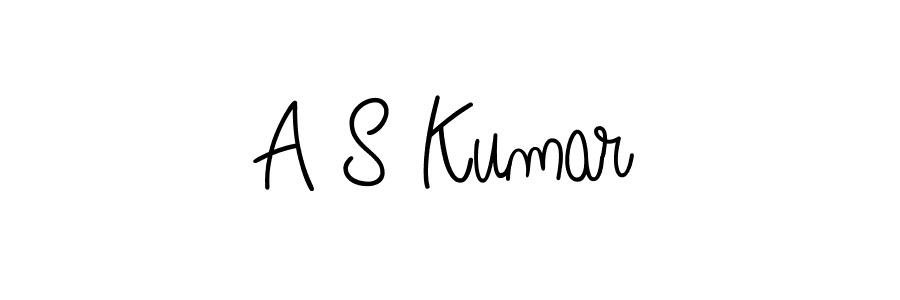 The best way (Angelique-Rose-font-FFP) to make a short signature is to pick only two or three words in your name. The name A S Kumar include a total of six letters. For converting this name. A S Kumar signature style 5 images and pictures png