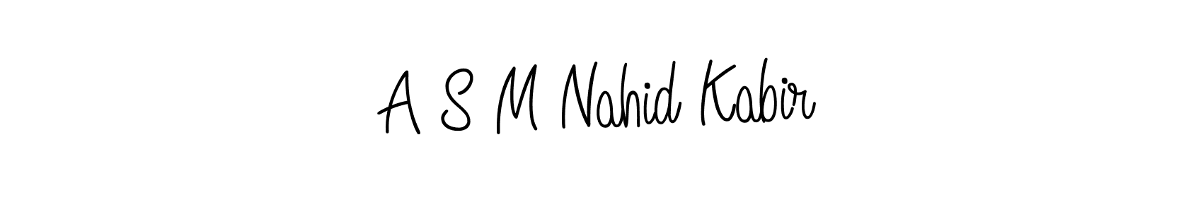 if you are searching for the best signature style for your name A S M Nahid Kabir. so please give up your signature search. here we have designed multiple signature styles  using Angelique-Rose-font-FFP. A S M Nahid Kabir signature style 5 images and pictures png