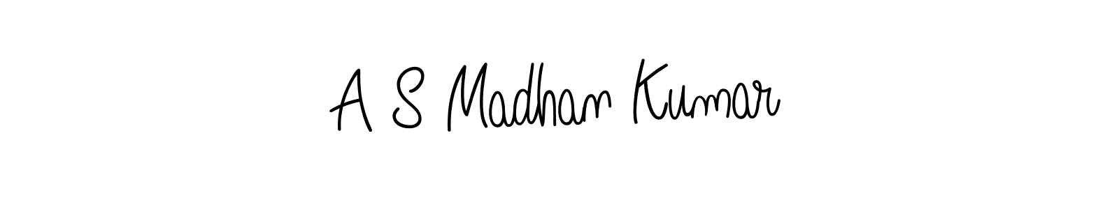 Make a short A S Madhan Kumar signature style. Manage your documents anywhere anytime using Angelique-Rose-font-FFP. Create and add eSignatures, submit forms, share and send files easily. A S Madhan Kumar signature style 5 images and pictures png