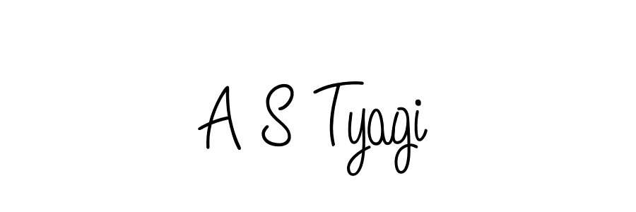 How to make A S Tyagi signature? Angelique-Rose-font-FFP is a professional autograph style. Create handwritten signature for A S Tyagi name. A S Tyagi signature style 5 images and pictures png