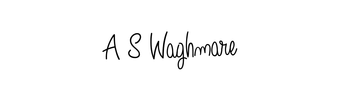 Create a beautiful signature design for name A S Waghmare. With this signature (Angelique-Rose-font-FFP) fonts, you can make a handwritten signature for free. A S Waghmare signature style 5 images and pictures png